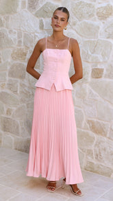 Amana Maxi Dress - Pink